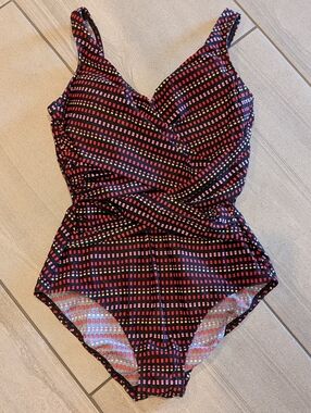 new LANDS' END slendersuit one piece swimsuit 6